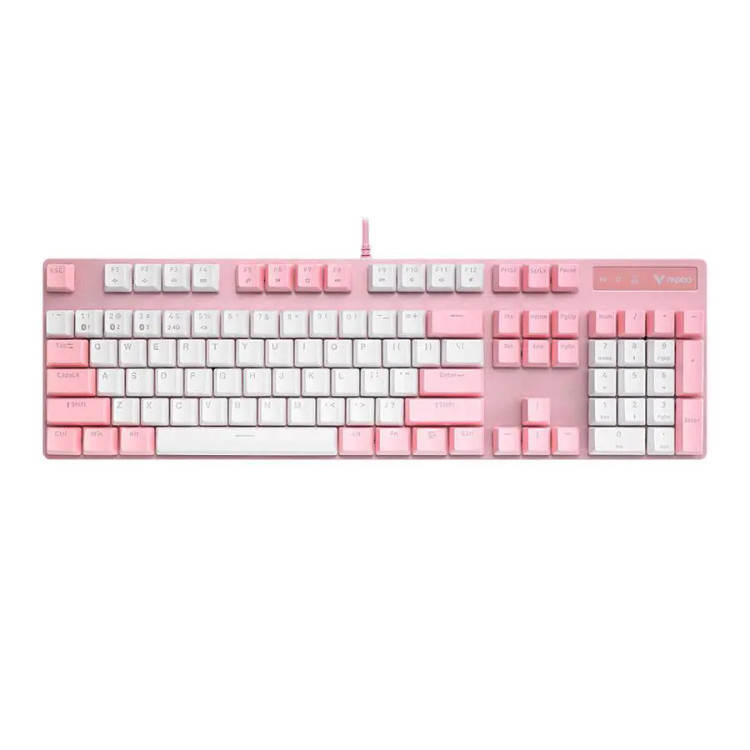 کیبورد گیمینگ رپو مدل V500PRO Pink White