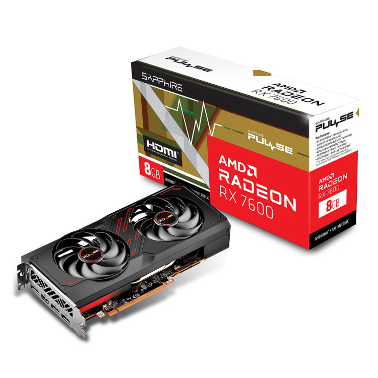 کارت گرافیک سافایر SAPPHIRE RADEON RX 7600 PULSE 8GB OC DUAL