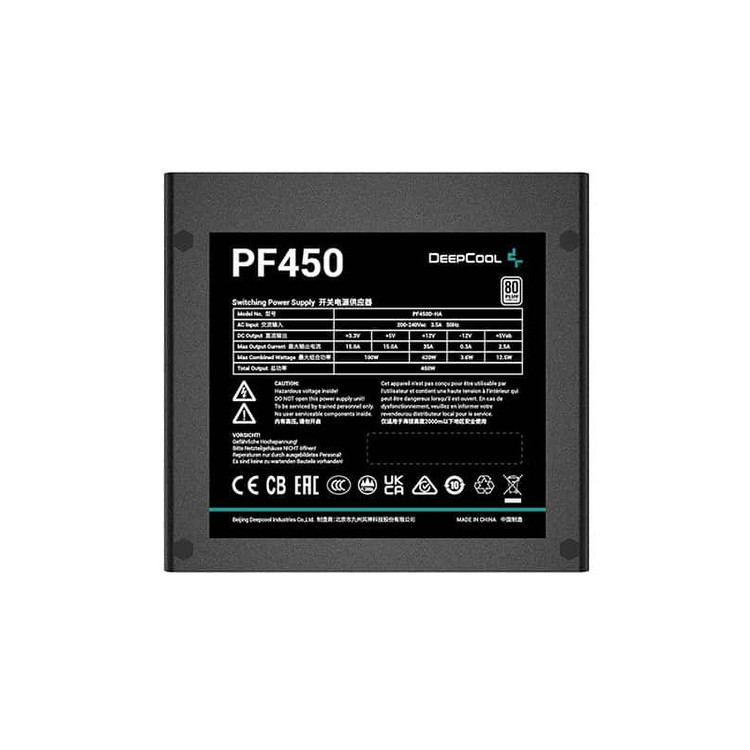 DeepCool PF450 450W 80 Plus White Power Supply