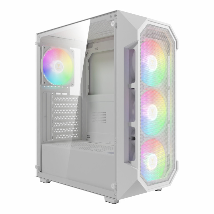 کیس کامپیوتر گیم دیاس مدل Aura GC1 Elite Mid Tower سفید