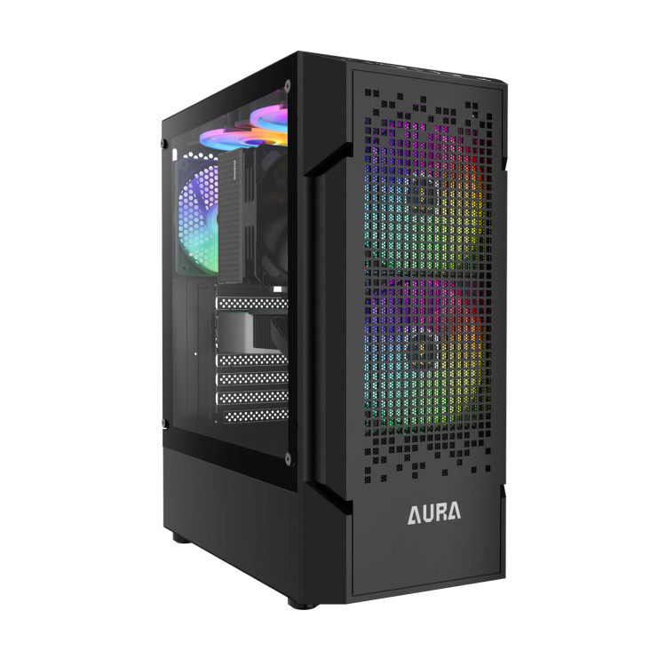 Gamdias Aura GC7 ARGB Mid Tower Black Computer Case