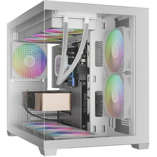 Gamdias AURA GC10M WH ARGB Computer Case