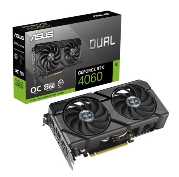 کارت گرافیک ایسوس مدل Dual RTX 4060 OC حافظه 8 گیگابایت
