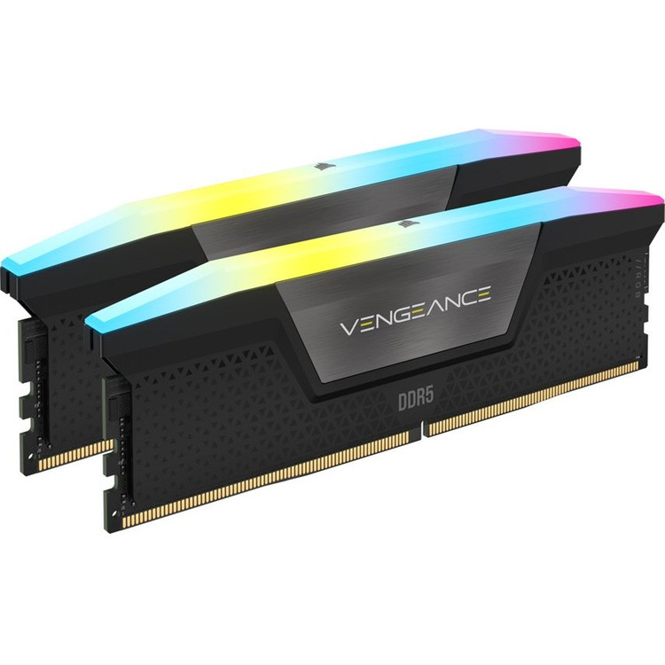 رم کامپیوتر کورسیر دو کاناله مدل VENGEANCE RGB فرکانس 5200 مگاهرتز DDR5 تایمینگ CL40 حافظه 32 گیگابایت
