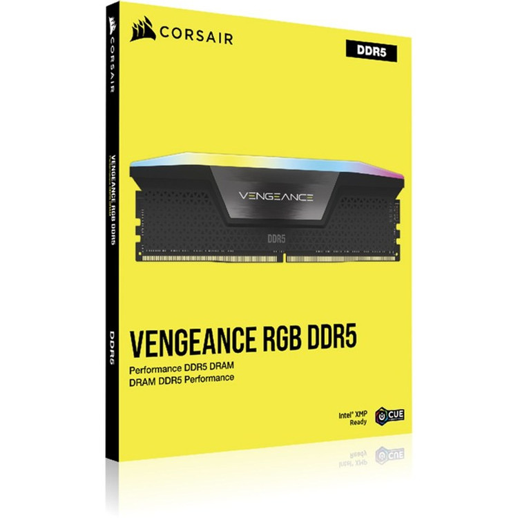 رم کامپیوتر کورسیر دو کاناله مدل VENGEANCE RGB فرکانس 5200 مگاهرتز DDR5 تایمینگ CL40 حافظه 32 گیگابایت