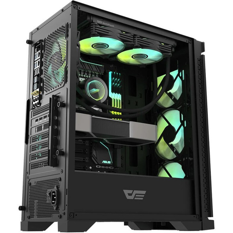 کیس کامپیوتر دارک فلش DK361 ARGB Mid Tower مشکی