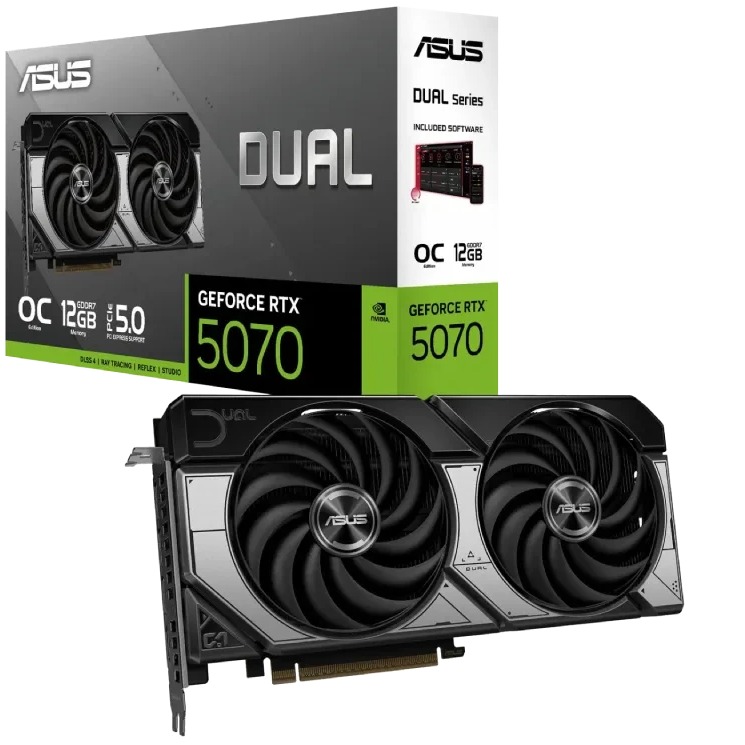 کارت گرافیک ایسوس Dual RTX 5070 OC Edition 12GB