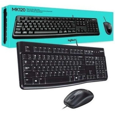 Mouse and Keyboard Logitech MK120 Wired