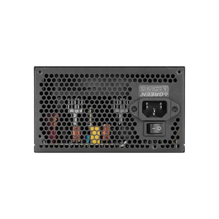 منبع تغذیه کامپیوتر گرین GP500A-ECO Rev 3.1 80 Plus White توان 500 وات