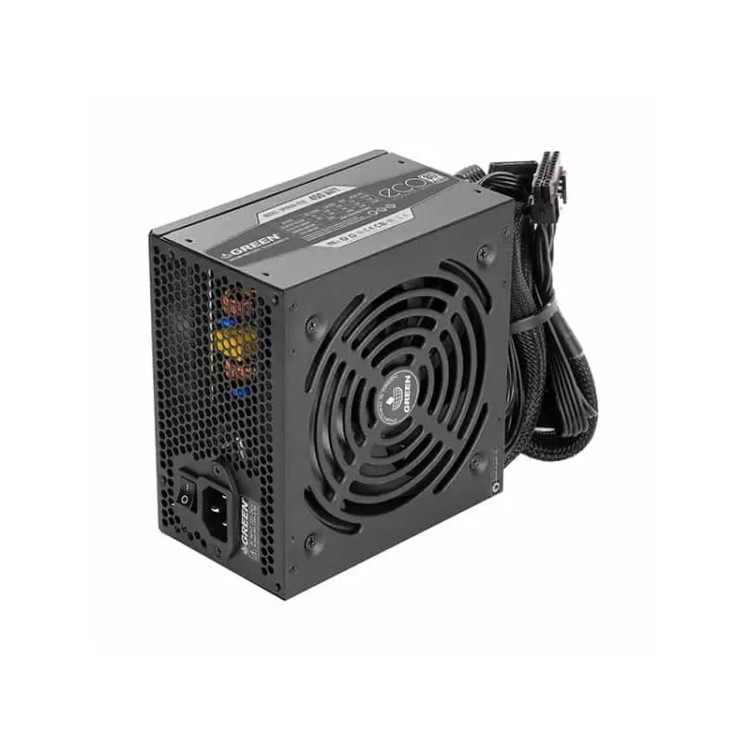 منبع تغذیه کامپیوتر گرین GP500A-ECO Rev 3.1 80 Plus White توان 500 وات