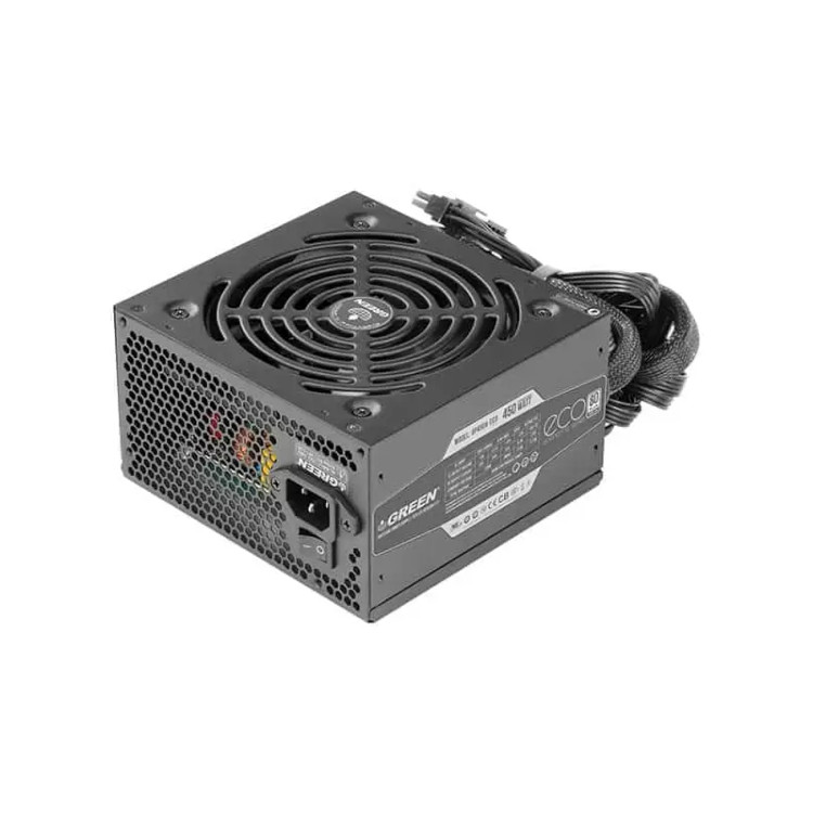 منبع تغذیه کامپیوتر گرین GP500A-ECO Rev 3.1 80 Plus White توان 500 وات
