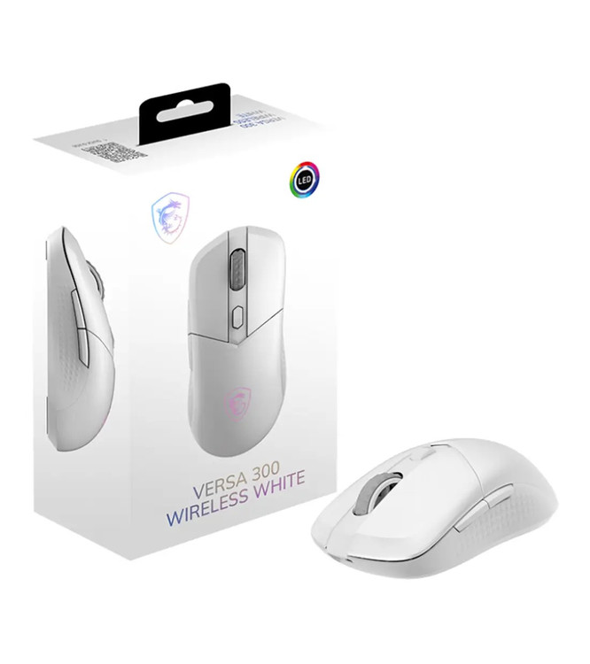 MSI VERSA 300 White WIRELESS RGB Gaming Mouse