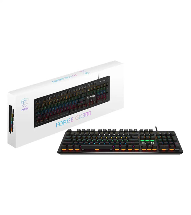 MSI FORGE GK300 RGB Mechanical Blue Switches Keyboard