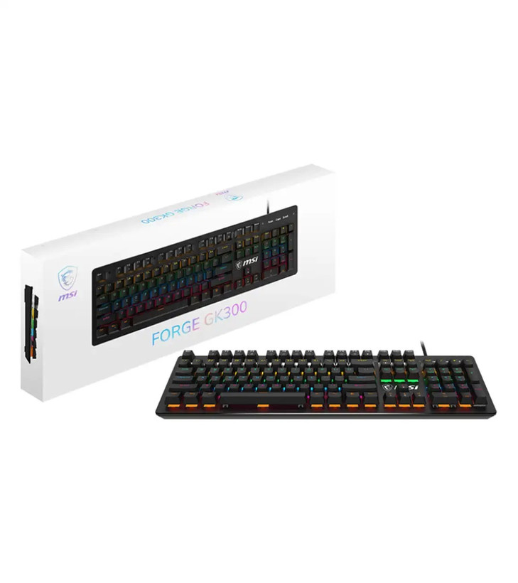 MSI FORGE GK300 RGB Mechanical Blue Switches Keyboard