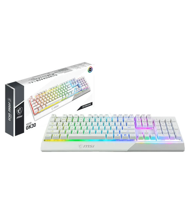 MSI VIGOR GK30 White RGB Keyboard