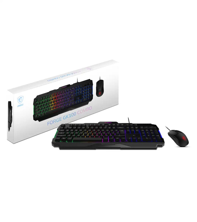 MSI FORGE GK100 COMBO Keyboard/Mouse Gaming Bandle