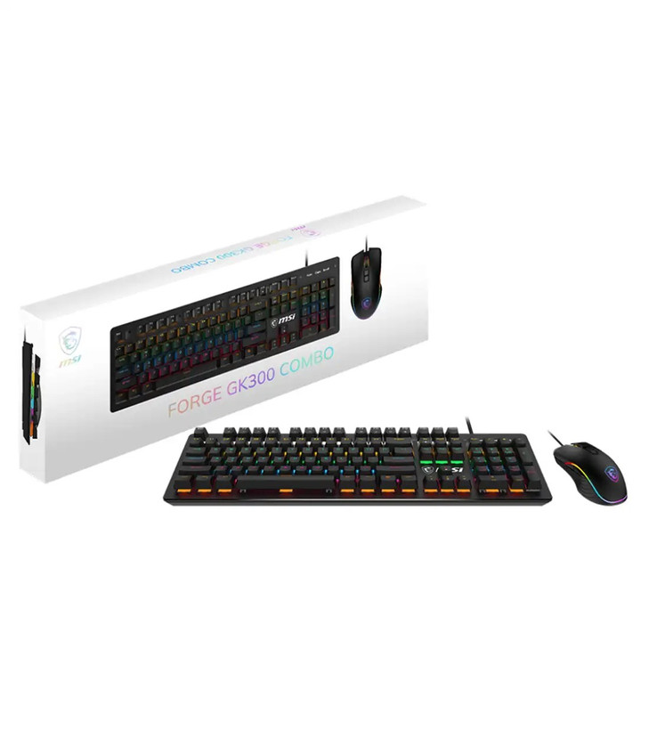 کیبورد و موس گیمینگ ام اس آی FORGE GK300 COMBO