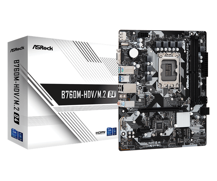 ASRock B760M-HDV/M.2 DDR4 Motherboard