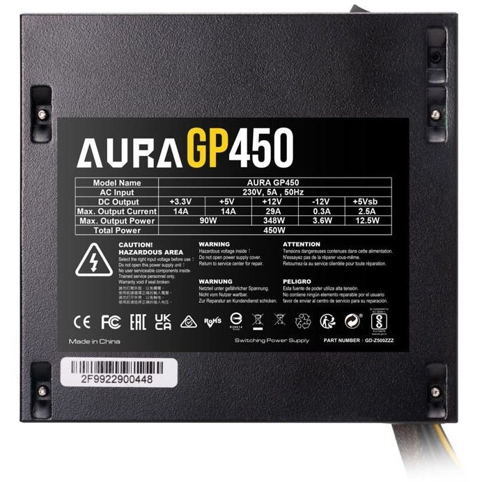 Gamdias AURA GP450 450W Power Supply