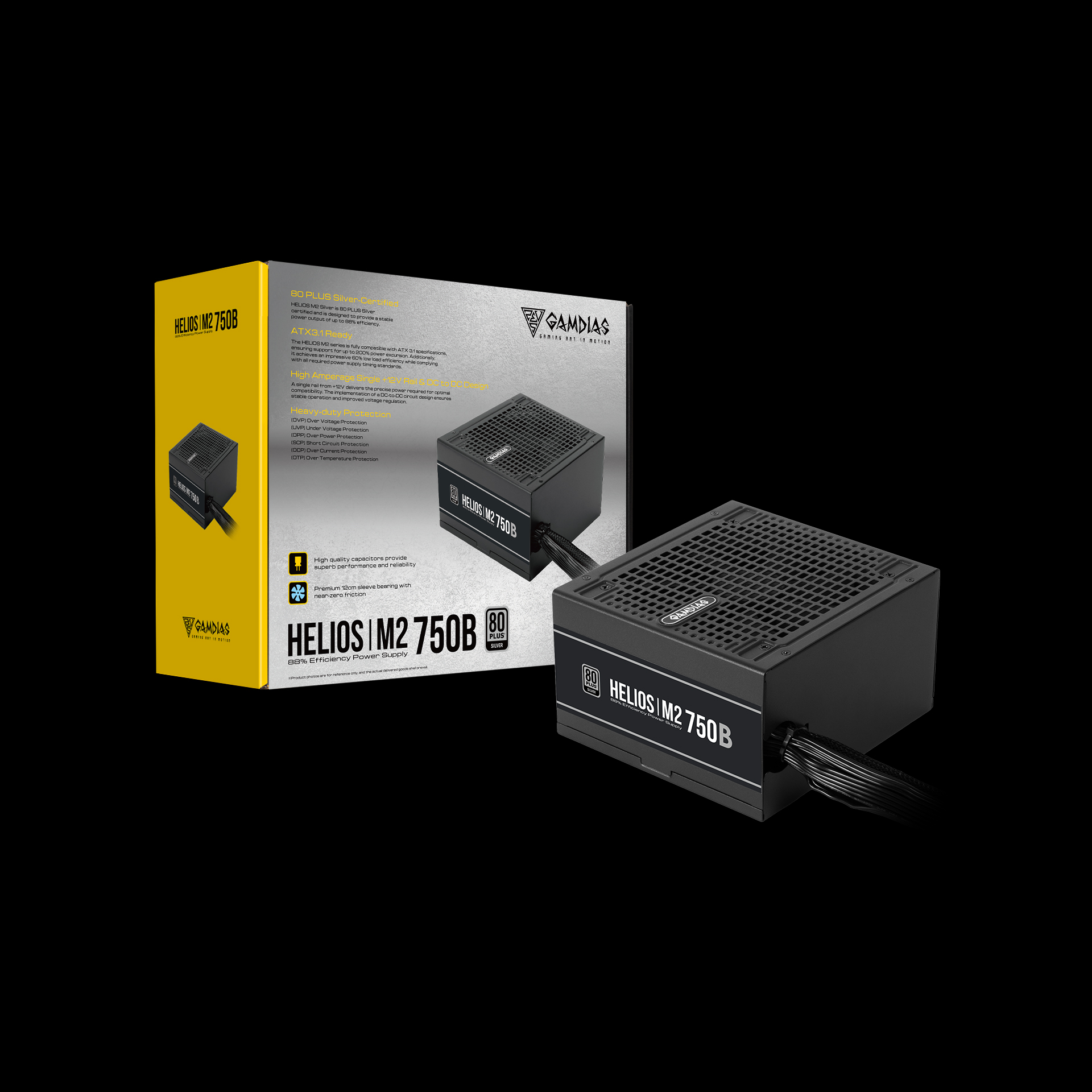 پاور کامپیوتر 750 وات گیم دیاس مدل HELIOS M2-750B