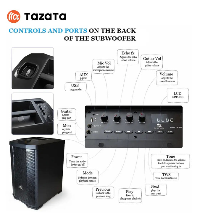 TAZATA PARTY FS-T900 Speaker