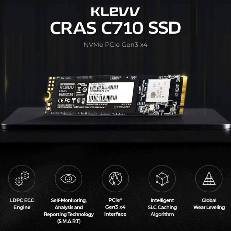 Klevv Cras C710 M.2 2280 NVMe 512GB Internal SSD