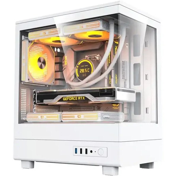 کیس کامپیوتر دارک فلش DB330M Mid Tower سفید