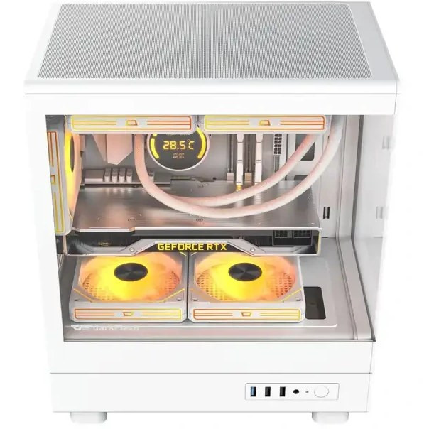 کیس کامپیوتر دارک فلش DB330M Mid Tower سفید