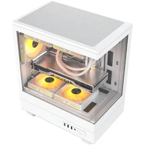 کیس کامپیوتر دارک فلش DB330M Mid Tower سفید