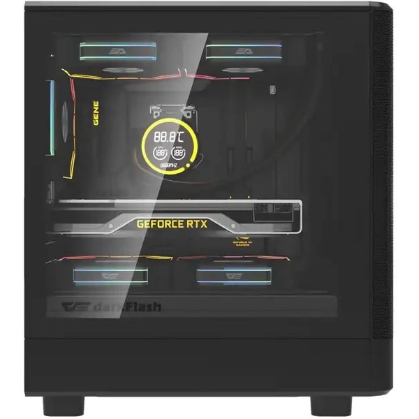 کیس کامپیوتر دارک فلش DB330M Mesh M-ATX مشکی