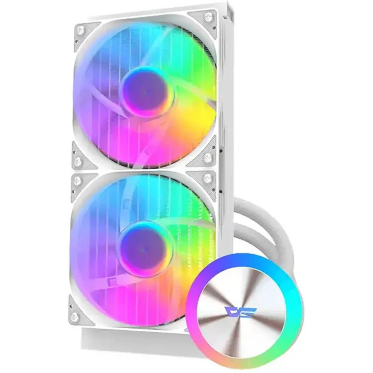 فن سی پی یو دارک فلش مدل DarkFlash Aquaglow DG240 White