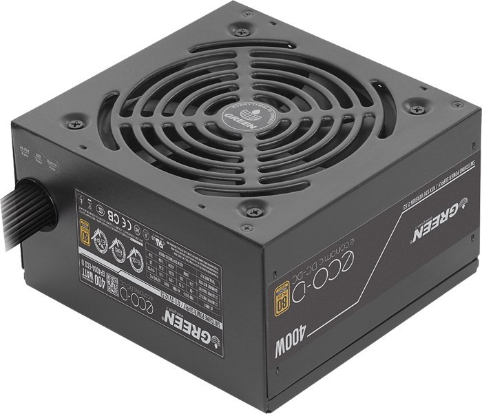 منبع تغذیه کامپیوتر گرین GP400A-ECO D 80 Plus Bronze توان 400 وات