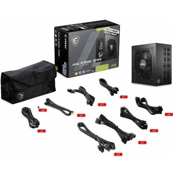 پاور 750 وات ام اس آی MAG A750GL PCIE5 Full Modular