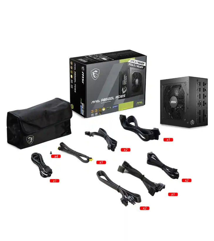 پاور 850 وات ام اس آی MAG A850GL PCIE5 Full Modular