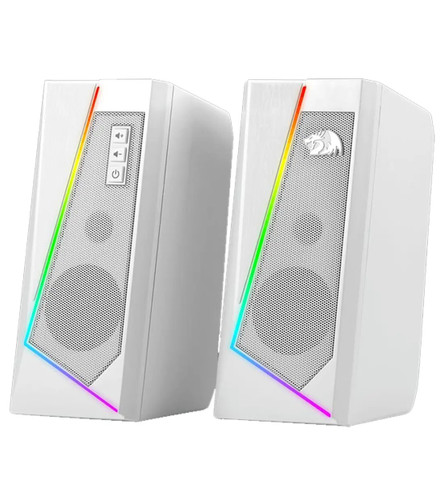 Redragon Anvil GS520 White RGB PC Gaming Speakers