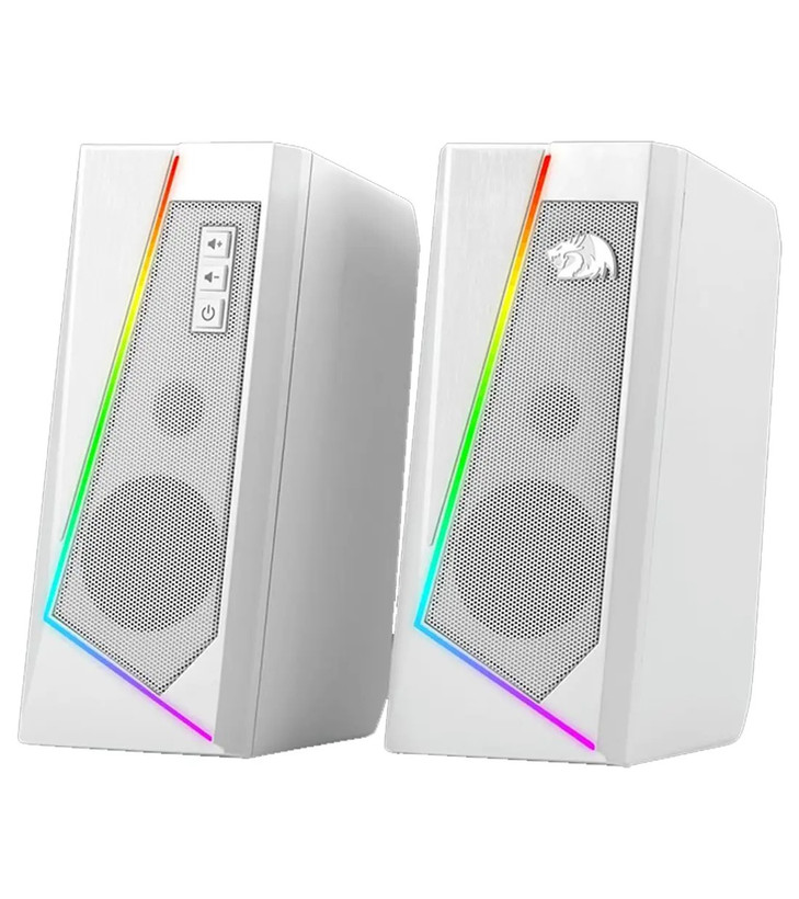 Redragon Anvil GS520 White RGB PC Gaming Speakers