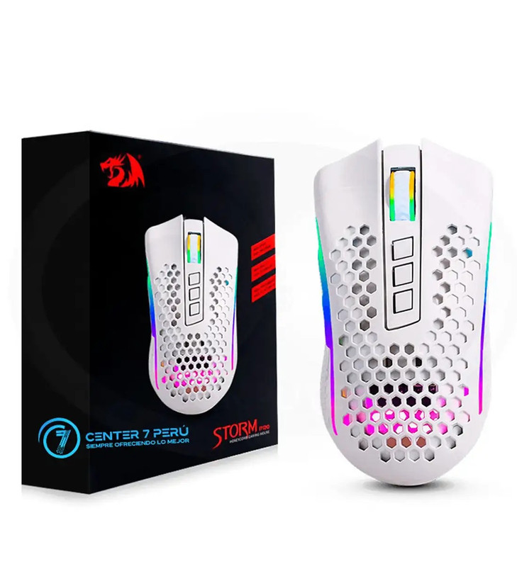 موس بی سیم گیمینگ ردراگون Storm Pro M808-KS White