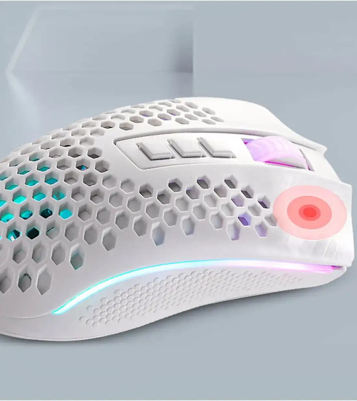 موس بی سیم گیمینگ ردراگون Storm Pro M808-KS White