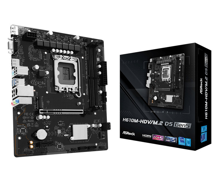 ASRock H610M-HDV/M.2 D5 Gen5