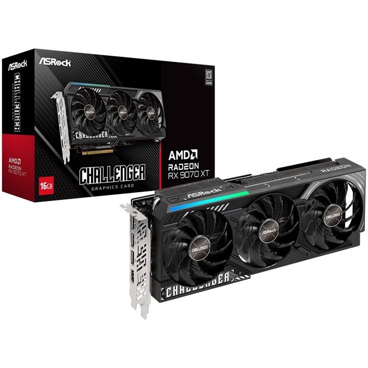 کارت گرافیک ازراک مدل RX 9070 XT Challenger حافظه 16 گیگابایت