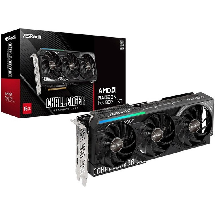 ASRock RX 9070 XT Challenger 16GB Graphics Card