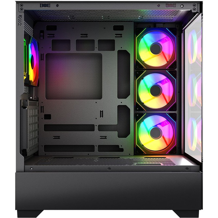 کیس کامپیوتر لاجی کی C674B ARGB Mid Tower مشکی