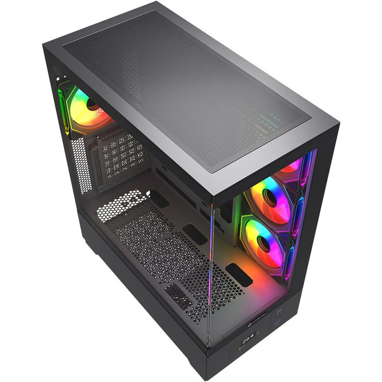 کیس کامپیوتر لاجی کی C674B ARGB Mid Tower مشکی