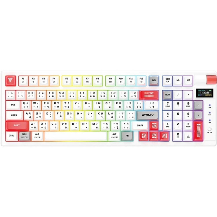 کیبورد بیسیم گیمینگ فنتک مدل ATOM PRO97 MK918 کلید مکانیکال