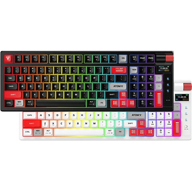 کیبورد بیسیم گیمینگ فنتک مدل ATOM PRO97 MK918 کلید مکانیکال