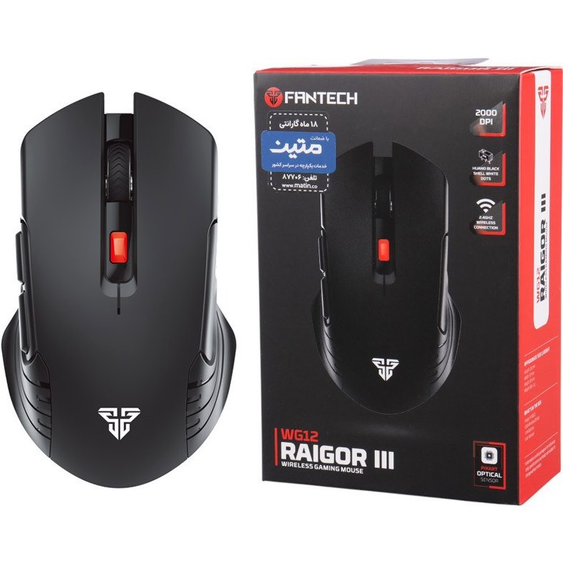 ماوس فنتک مدل RAIGOR III WG12 بی سیم
