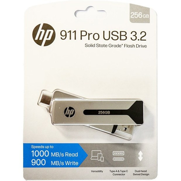 اس اس دی اکسترنال اچپی مدل 911PRO ظرفیت ۲۵۶ گیگابایت رابط USB 3.2 Gen2