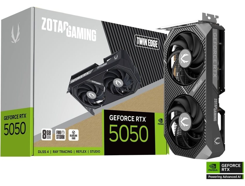 ZOTAC Gaming GeForce RTX 5050 Twin Edge 8GB Graphics Card