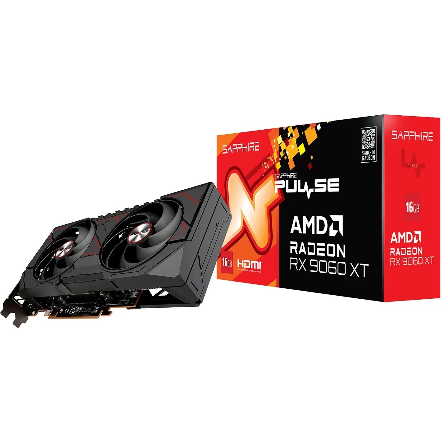 کارت گرافیک سافایر مدل Pulse RX 9060 XT OC حافظه 16 گیگابایت