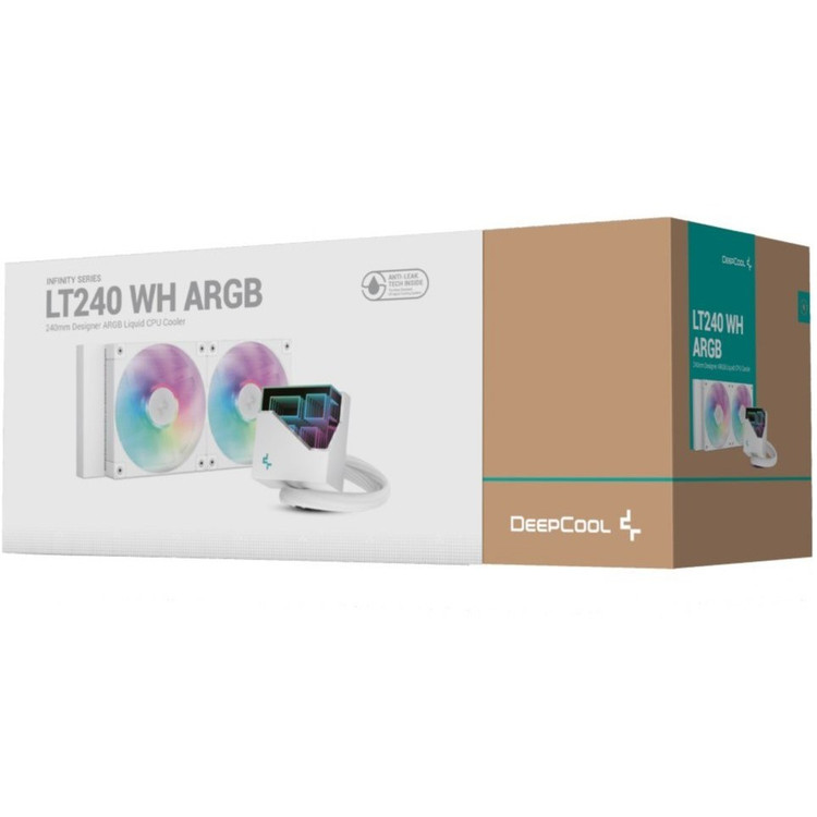 خنک کننده مایع پردازنده دیپ کول مدل LT240 ARGB WH